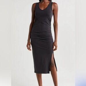 Beyond Yoga Charcoal Gray Dress